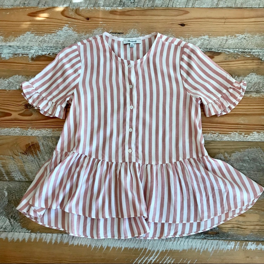 Madewell Studio Hem Ruffle Top